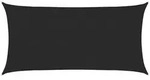 vidaXL Sonnensegel 160 g/m2 Schwarz 3x6 m HDPE