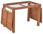 Merxx Trockentisch 100 x 60 x 75 cm Eukalyptusholz