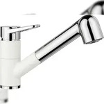 BLANCO GmbH + Co KG BLANCOWEGA-S II Armatur, Wasserhahn silgranitwei&szlig;/chrom