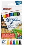 Permanenter Acrylmarker 5100 Medium Basic, verschiedene Farben, Edding, Set mit 5