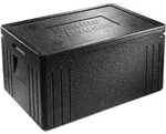thermohauser EPP-Thermobox, GN 1/1, Eco Line schwarz, mit Deckel, 45 L, Toplader
