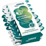 HAKA W&auml;scheklammern 16Stk. Kunststoff starker Halt Soft-Grip Klammern langlebig