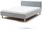 Meise M&ouml;bel Kinderbett Lena 120x200 cm | Bettgestell | Kopfteil glatt | Webstoff