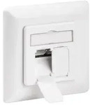 Goobay 68721 CAT 6a Unterputzdose (UP), Wei&szlig;, Wei&szlig; - 2x RJ45 Netzwerkdose,