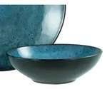 CreaTable Capri Blau Kombiservice 16-tlg Steinzeug