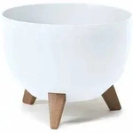 SIENA GARDEN Pflanzgef&auml;&szlig; OSLO wei&szlig; 47 cm M82584