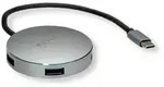 ROLINE USB 3.2 Gen 1 Hub, rund, 4fach, Typ C Anschlusskabel