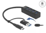 Delock 4 Port USB 3.2 Gen 1 Hub mit USB Type-CTM oder USB Typ-A Anschluss