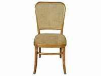 SIT Möbel Stuhl | Teak-Holz mit Rattan Geflecht | natur | B 44 x T 53 x H 93 cm 