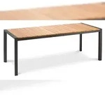 BEST Tisch Paros 210x90cm anthrazit/Teakholz 46951250