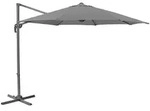 SVITA Ampelschirm Sonnenschirm Alu dreh schwenk Schirm Garten Terrasse Grau