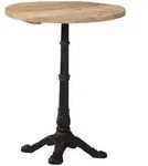 vidaXL Bistrotisch &Oslash;60x76 cm Raues Mangoholz