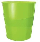 LEITZ WOW Papierkorb 5278, 15 Liter, hellgr&uuml;n