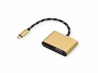 ROLINE GOLD Display Adapter USB Typ C - VGA + HDMI