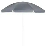 Kingsleeve Sonnenschirm 200cm anthrazit wasserabweisend Strandsonnenschirm