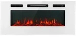 KlarsteinGaleras Elektrischer Wand- und Einbaukamin 1800 W LED 3 Farben TimerWei&szlig;