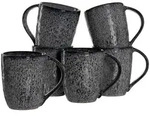 Leonardo MATERA Keramikbecher 430 ml anthrazit 6er Set