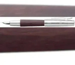 Faber Castell F&uuml;ller e-motion Birnb/Chr dunkelbraun Feder EF