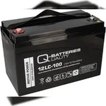 Q-Batteries 12LC-100 / 12V 107Ah Bleiakku als zyklenfeste Ausf&uuml;hrung