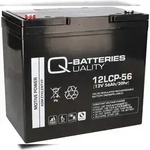 Q-Batteries 12LCP-56 / 12V - 56Ah Blei Akku Zyklentyp AGM - Deep Cycle VRLA