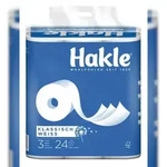 Hakle Klassisch, 3-lagig, wei&szlig;, 24 Rolle x 150 Blatt