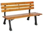 Lex Parkbank Tannenholz Gartenbank Sitzbank Holz Metall Balkon Terrasse...