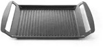 HENDI Grillplatte f&uuml;r Induktionskocher, 390x260x(H)35mm