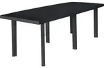 vidaXL Gartentisch Anthrazit 216x90x72 cm Kunststoff
