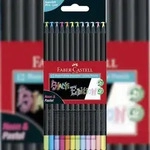 FABER-CASTELL Faber Castell Buntstift BlackEdition 3,3 mm Neon+Pastel 12er