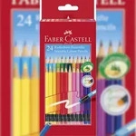 FABER-CASTELL Faber Castell Buntstift radierbar 3,0 mm 24er Kartonetui