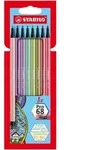 STABILO&reg; 68/8-02 Pen 68 Premium-Filzstift Pastell - 8er Kunststoffetui sortiert