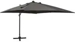 vidaXL Ampelschirm mit Mast und LED Anthrazit 300 cm