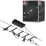Paulmann CorDuo Seilsystem Salt Basisset GU5,3 max. 5x10W 230/12V Schwarz