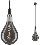 Paulmann Neordic Pendelleuchte Ketil E27 max. 60W Schwarz dimmbar Silikon,