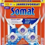 Somat Duo Maschinenreiniger Tabs Geschirrsp&uuml;l Reiniger 12 St&uuml;ck Sp&uuml;lmittel
