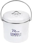 GR&Auml;WE Komposteimer Metall wei&szlig;