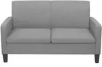 vidaXL 2-Sitzersofa 135 x 65 x76 cm Hellgrau