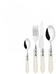 aladdin chromring, besteckset 24 tlg. beiger griff, galeriebox, casa bugatti