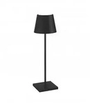 Zafferano Poldina Pro Black LED-Tischleuchte, wiederaufladbar und dimmbar mit...