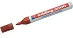 Permanentmarker edding 3000 braun Packung mit 10 St&uuml;ck