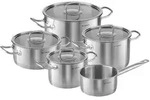 KLAMER Topf-Set 5-tlig. mit Glasdeckel, Induktion, extra dicke Wand- und Bodenst&auml;rke