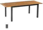 Merxx Tilos Ausziehtisch, 150 (200) x 90 cm, Aluminium/Akazie