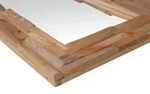 vidaXL Dekorativer Spiegel Teak : Farbe - Rechteckig, Gr&ouml;&szlig;e - 120 x 60 cm