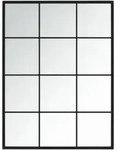 vidaXL Wandspiegel Schwarz 80x60 cm Metall