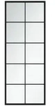 vidaXL Wandspiegel Schwarz 100x40 cm Metall