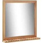 vidaXL Badezimmerspiegel 60&times;12&times;62 cm Walnuss Massivholz