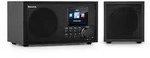auna Silver Star Mini Two Internet DAB+/FM Radio, WiFi, BT, TWS Speaker Schwarz