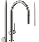 Hans Grohe Hansgrohe Talis M54 Einhebel-K&uuml;chenmischer 210 mit Ausziehbrause, 2jet