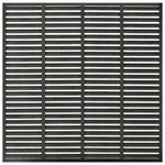 vidaXL Lamellenzaun WPC 180x180 cm Dunkelgrau