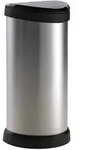 Curver Abfalleimer Deco 40 L Silber 240641